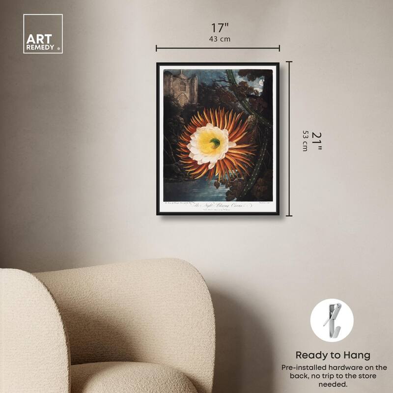 Night-Blowing Cereus 1807 Canvas by Art Remedy