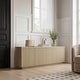 preview thumbnail 41 of 71, Wave Textured Modern Sideboard Cabinet