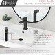 preview thumbnail 8 of 11, STYLISH 20 1/4 inch Rectangular Undermount Porcelain Bathroom Sink with two Overflow Finishes included - 20 1/4" x 16" x 6 1/4"
