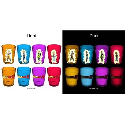 Shop Dragonball Z Blacklight Reactive Glow In The Dark Shot Glass