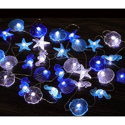 17.5 Ft 36 Cold White LED Beach Decorative String Lights - Standard