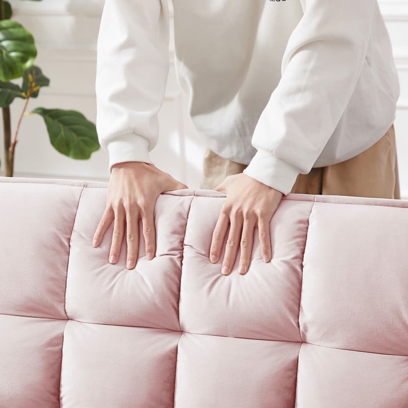 55-inch 3-in-1 Multifunctional Velvet Sofa Bed for Living Room