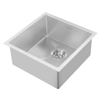 Whitehaus Noah Plus 17-3/4" Single Basin Kitchen Sink for Undermount