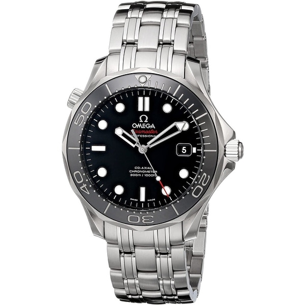 Omega Men's 212.30.41.20.03.003 'Seamaster' Stainless Steel Watch - Black. Opens flyout.