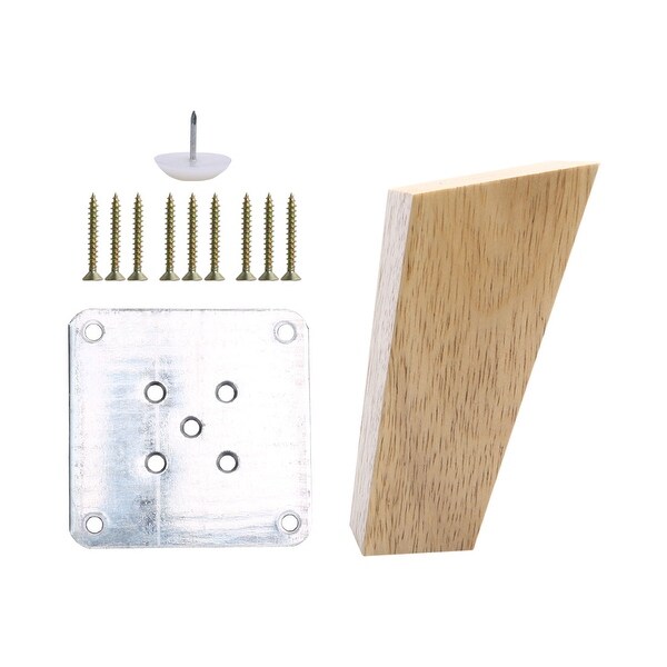 Shop 5 Inch Wood Furniture Legs Tapered Sofa Legs Replacement Feet