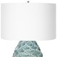 preview thumbnail 6 of 5, Uttermost Laced Up Sea Foam Glass Table Lamp - 20 W X 32.25 H X 20 D (in)