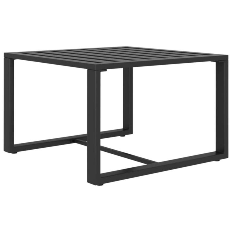 Shina 3pc Outdoor Modular Loveseat Set with Table, Gray Polyester