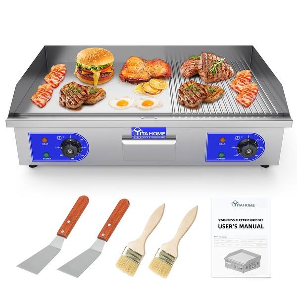 Moasis Commercial Electric Griddle 29'' Stainless Steel Teppanyaki