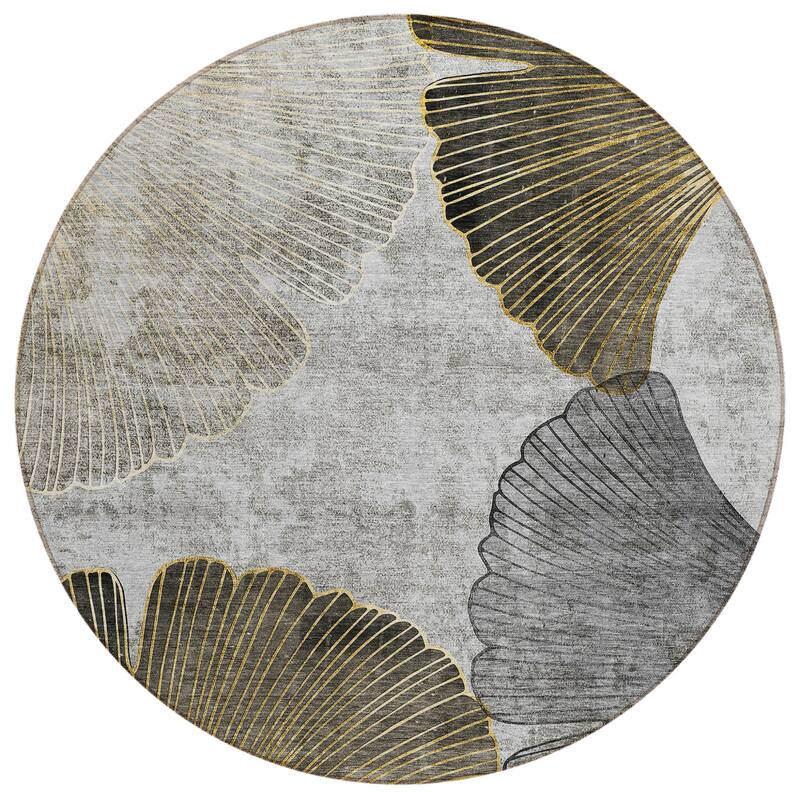 HomeRoots Floral Transitional Rectangle Outdoor Rug