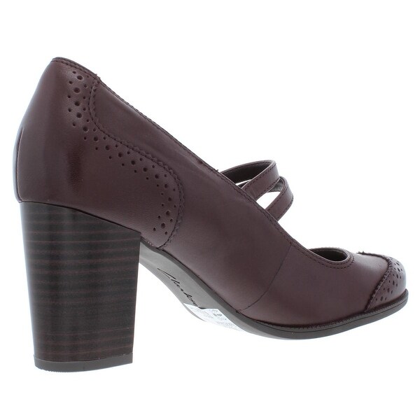 clarks burgundy heels