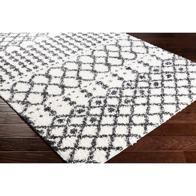 Jai Moroccan Stripe Plush Area Rug