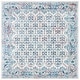 preview thumbnail 16 of 54, SAFAVIEH Brentwood Dile Oriental Damask Trellis Rug 5' Square - Ivory/Blue - Square