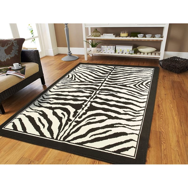 Porch & Den McClintock Zebra Pattern Area Rug - 2'x3'