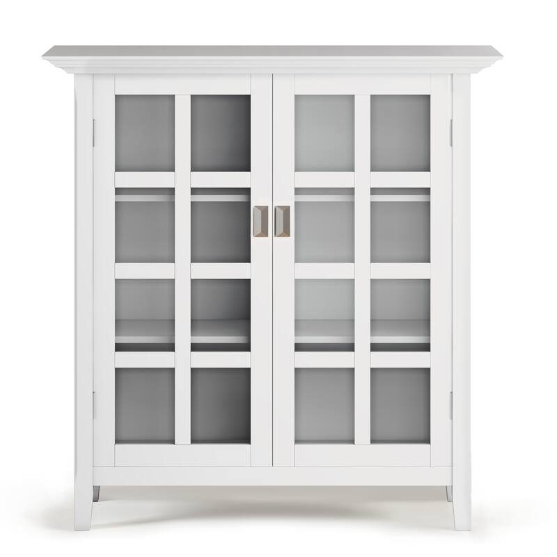 WYNDENHALL Stratford Solid Wood Transitional Medium Storage Cabinet - 38"w x 16.1"d x 40.6" h