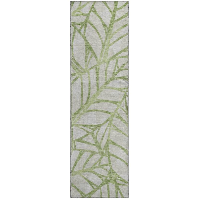 Premium Washable Super Soft Modern Palm Mayfield Rug
