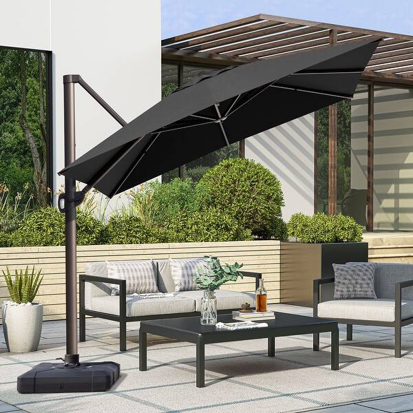 cantilever patio umbrella 10& 39 VredHom 10FT Square Patio Cantilever-Offset Umbrella - Bed Bath & Beyond