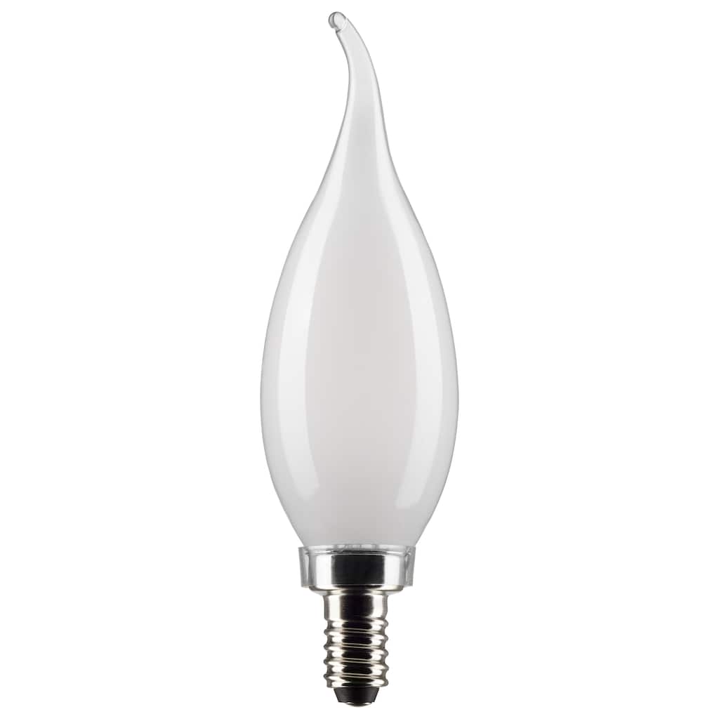 5.5 Watt CA10 LED Frost Finish Candelabra Base 5000K 120 Volt 2-Card