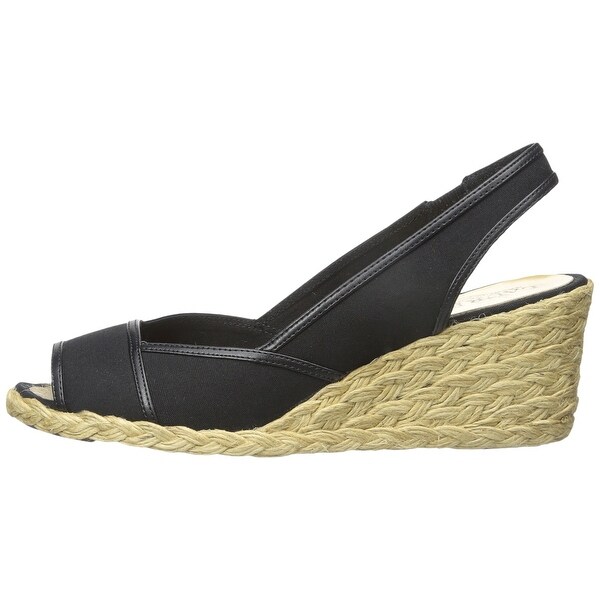LAUREN by Ralph Lauren Womens Catrin Peep Toe SlingBack Wedge Pumps - 8