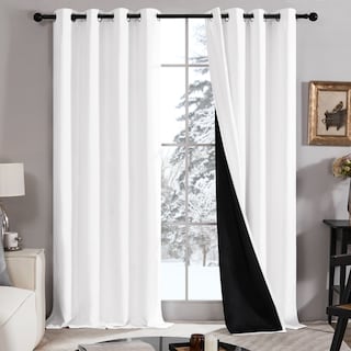 Deconovo 100 Percent Blackout with Liner Grommet Curtain (2 Panel)