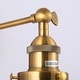 preview thumbnail 14 of 12, Industrial Brass Wall Sconce with Metal Cone Shade