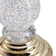 preview thumbnail 15 of 19, Lighted Candle holder with Swirling Glitter - 4.8*4.8*10.28