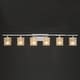 preview thumbnail 6 of 16, Acroma 6-light Modern Statement Crystal Bathroom Vanity Light - 45 inches