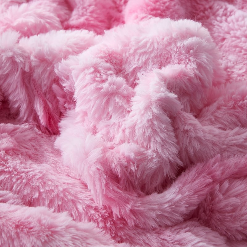Snowball Chunky Bunny® - Coma Inducer® Comforter Set - Pink Cosmos