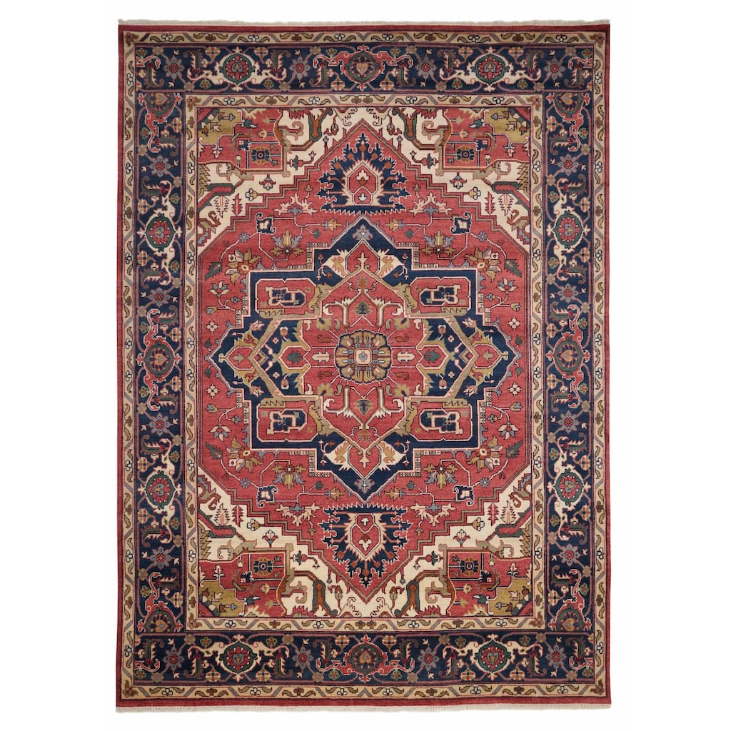 ECARPETGALLERY Hand-knotted Serapi Heritage Red Wool Rug - 9'11 x 13'8