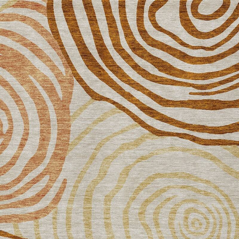 HomeRoots Abstract Transitional Rectangle Outdoor Rug