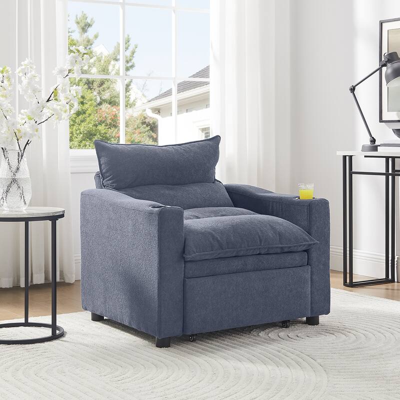 Convertible Sofa Chair Adjustable Sleeper Chair