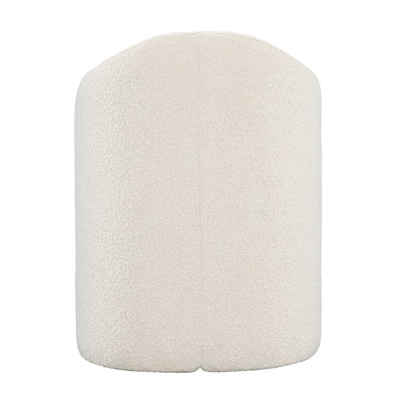 Tucker Boucle Upholstered Dining Chair, White