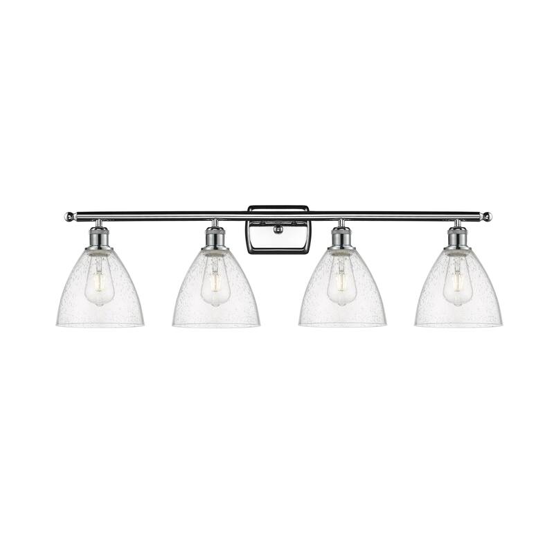 Innovations Lighting 516-4W-11-38 Bristol Vanity Bristol 4 Light 38" - Polished Chrome / Seedy