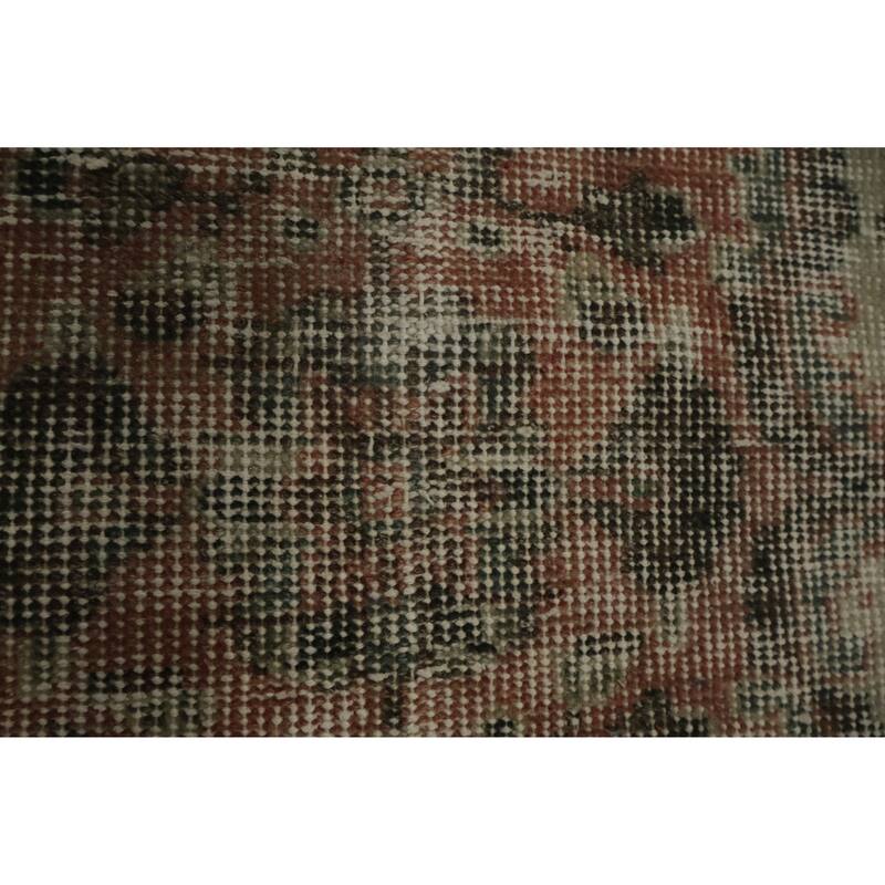 Hand Knotted Oriental 100% Wool Carpet Transitional Floral Red Anatolian Area Rug - 9' 5'' X 6' 0''