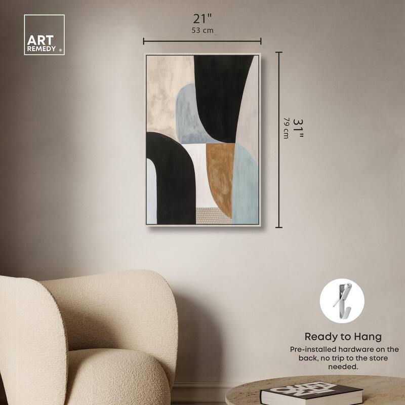 Interlocking Segments I Canvas by Art Remedy