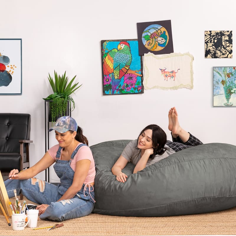 Jaxx Cocoon 6 Ft Giant Bean Bag Sofa and Lounger for Adults, Microsuede