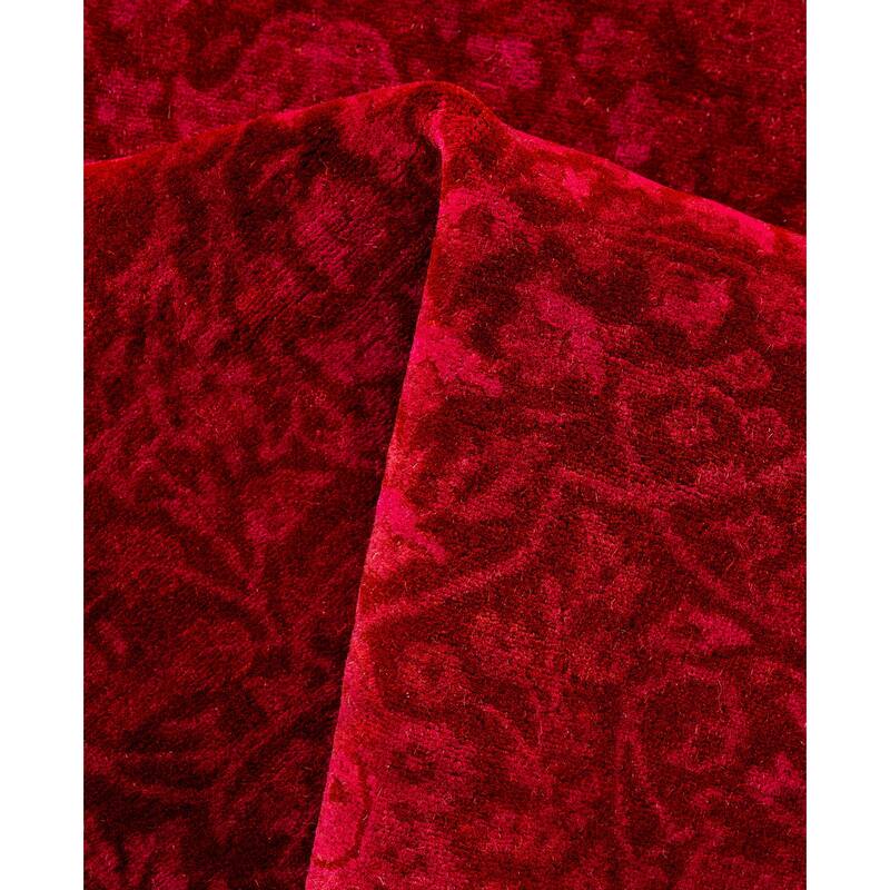 Overdyed One-of-a-Kind Hand-Knotted Area Rug - Purple - 5' 1" x 7' 7"