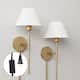 Option Vintaged Brass/White Set of 2