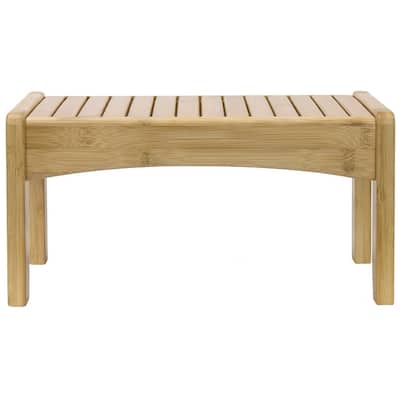 Sorbus Bamboo Shower Bench/Stool Wooden Foot Rest/Potty Training Stool