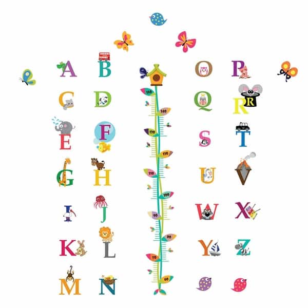 nursery alphabet letters wall decor stickers