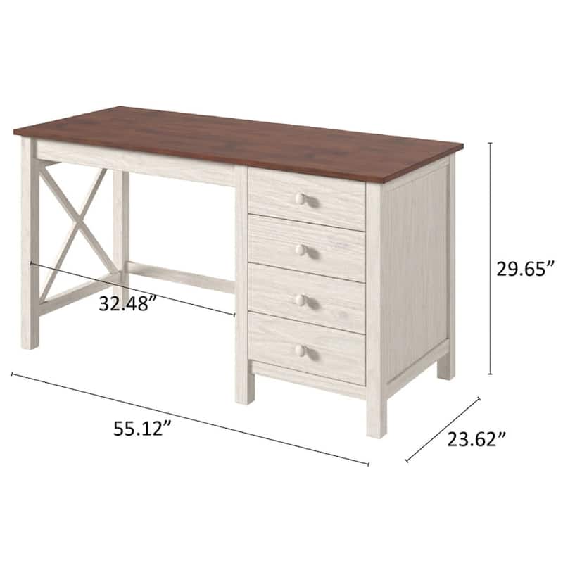 Wood Dressing Table Vanity Makeup Large Corona | Furniture Dash