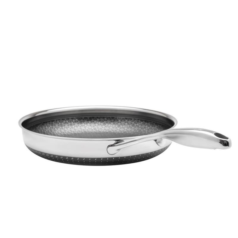 DiamondClad Hybrid Nonstick Stainless Steel Fry Pan Lid Cookware Set