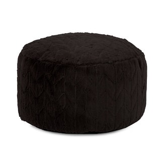 Allan Andrews Foot Pouf Angora Ebony