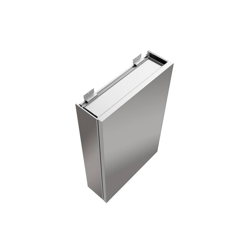 Modland Single Door Bathroom Medicine Cabinet with Mirror Adjustable Shelves,Recessed or Surface Mount