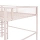preview thumbnail 10 of 9, Full Size Metal Loft Bed with 4-Tier Shelves and Storage