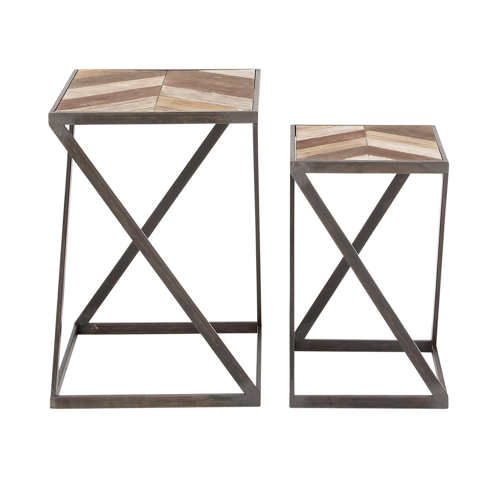 Roche River Decor - Wood Accent Table - Set of 2 Brown