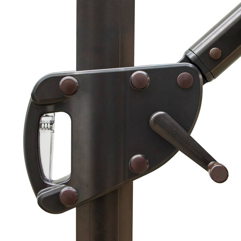Pellebant 11.5 FT Double Top Patio Cantilever Umbrella, Base Not Included