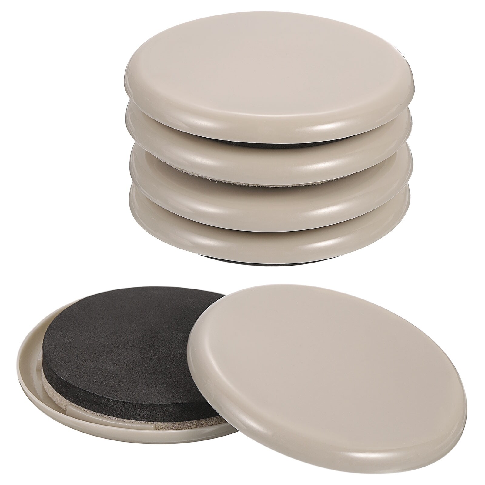 Kayzn 8 Pc Heavy Duty Furniture Sliders For Carpet - 5 Inch Round Moving Pads - View #11