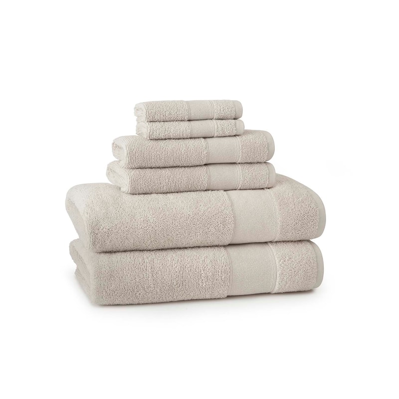 Kassatex Hatusa towel set/6 - Multi-sized - Latte