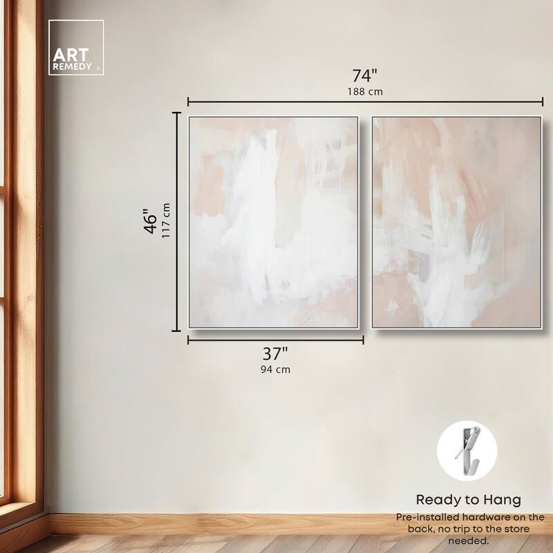 Opalescent Hues I Canvas Set of 2 by Art Remedy