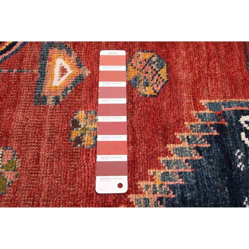 ECARPETGALLERY Hand-knotted Konya Anatolian Dark Red Wool Rug - 4'0 x 7'9